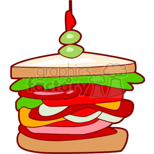   sandwich food meat Clip Art Food-Drink Delicious 