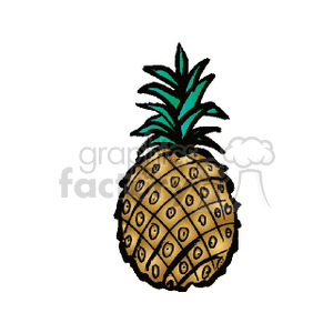 pineapple clipart. Royalty-free image # 142038