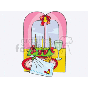 christmascandle clipart. Royalty-free image # 143068