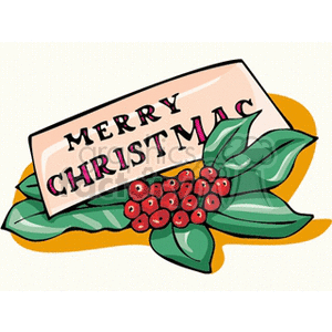   christmas xmas holidays merry berries  merrychristmas5.gif Clip Art Holidays Christmas 