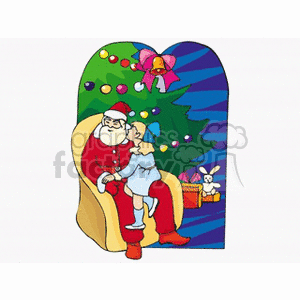   christmas xmas holidays gift gifts present presents santa claus  santa5.gif Clip Art Holidays Christmas 