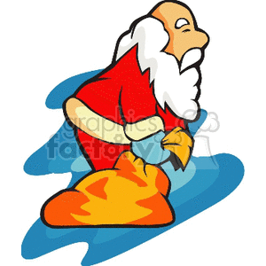 tired-santa8 clipart. Commercial use image # 143297