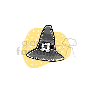 black pilgrim hat clipart. Royalty-free image # 145501