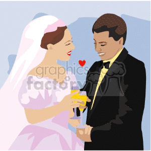 wedding couple clipart. Commercial use image # 146142