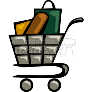 shopping cart clipart. Commercial use image # 146392