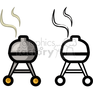   grill cooking barbeque grilling cookout  PMM0147.gif Clip Art Household 