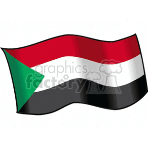 Sudan flag clipart. Royalty-free image # 148772