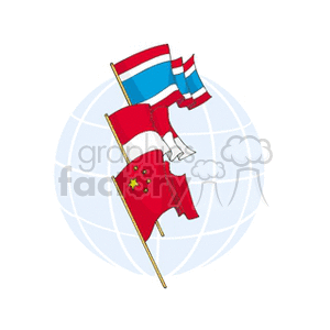 thailand and monacochina flag clipart. Commercial use image # 148786