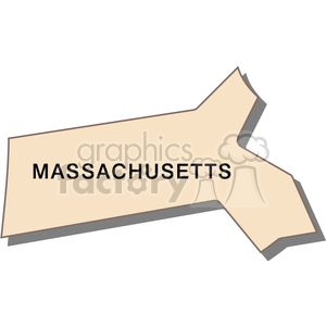 state-Massachusetts cream clipart. Royalty-free image # 149359