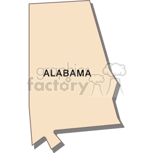 alabama Cream clipart. Commercial use image # 149407