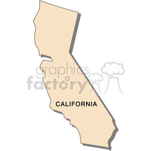 state-california cream clipart. Commercial use image # 149411