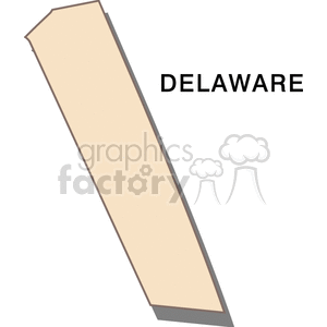 state-Delaware cream clipart. Royalty-free image # 149415