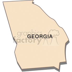 state-Georgia cream clipart. Royalty-free image # 149417