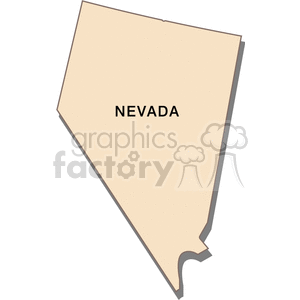 state-Nevada cream clipart. Royalty-free image # 149435