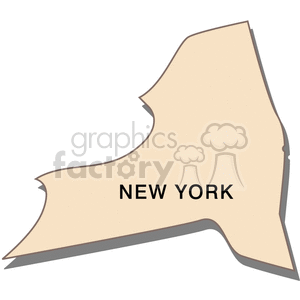 state-New York cream clipart. Commercial use image # 149439