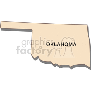 state-Oklahoma cream clipart. Royalty-free image # 149443