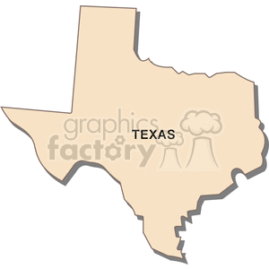 state-Texas cream clipart. Royalty-free image # 149449