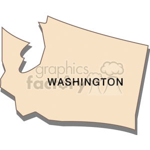 state-Washington cream clipart. Royalty-free image # 149453