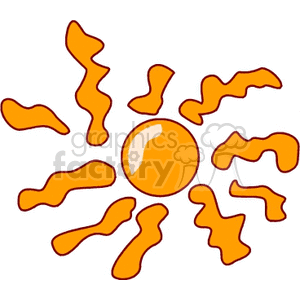 Sun rays clipart. Royalty-free image # 151024