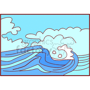   waves water wave ocean surf  wave801.gif Clip Art Nature 