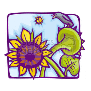 sunflower2 clipart. Royalty-free image # 151600