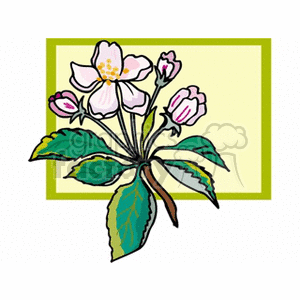 appleflowers clipart. Commercial use image # 151795