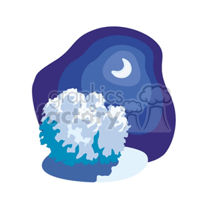 wintermoonlight clipart. Commercial use image # 152839