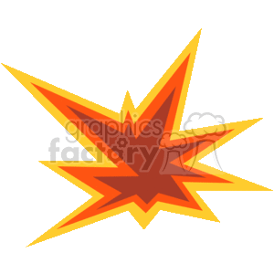Explosion burst flame clipart. Royalty-free image # 153411
