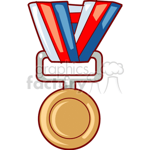 Gold medal ribbon clipart. Commercial use image # 153623
