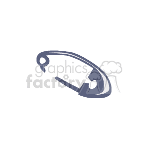 grey safety pin clipart. Royalty-free image # 153629