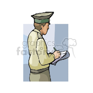   police officer cop cops law parking ticket tickets policeman  inspector.gif Clip Art People 