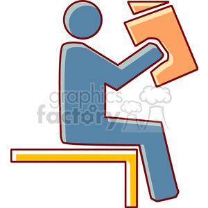 reading201 clipart. Royalty-free image # 154795