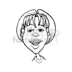 teenage girl with braces clipart. Royalty-free image # 154979