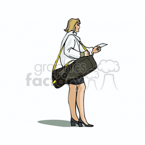   travel vacation luggage women lady girl girls people bag bags  womanbag.gif Clip Art People 