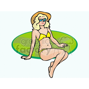 womanbeach clipart. Royalty-free image # 155156