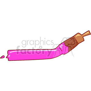 A Paint Brush Painting Pink clipart. Royalty-free image # 156262