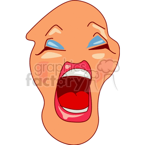   face faces people head heads women yawn yawning Clip Art People Faces 