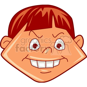childs making a funny smile clipart. Royalty-free image # 157116