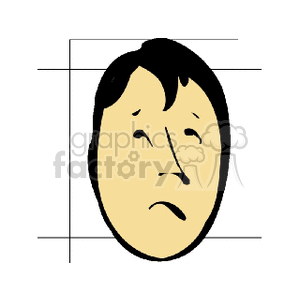 oliversmallfrown clipart. Commercial use image # 157204
