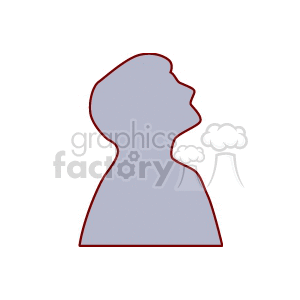 A silhouette of a boy looking up clipart. Royalty-free image # 158726