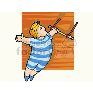 Flying acrobat  clipart. Commercial use image # 159869
