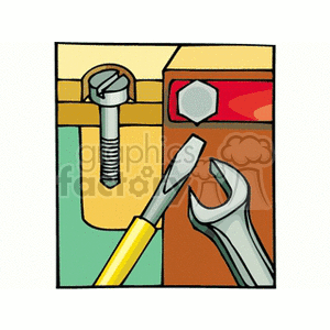   tool tools wrench bolt bolts  instruments.gif Clip Art People Occupations 