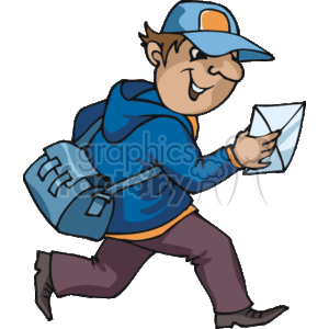 occupations work working occupational mailman mailmen postal mail   working_062-c Clip Art People Occupations