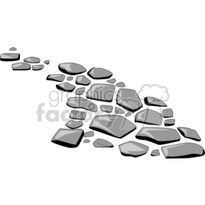   stone path stones  BAS0105.gif Clip Art Places 