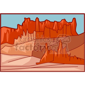   utah desert maountain moutains red dirt canyon canyons Clip Art Places 