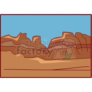   sand desert mountain mountains  desert406.gif Clip Art Places 