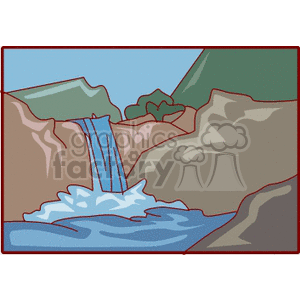 waterfall404 clipart. Commercial use image # 162708