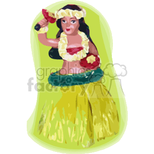 Hula Doll clipart. Commercial use image # 163015