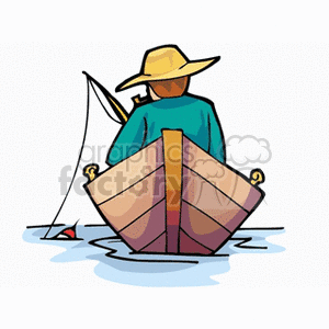fisherman fishing clipart. Royalty-free image # 163868
