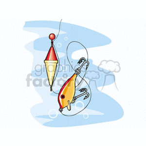 clipart - fishing lure.